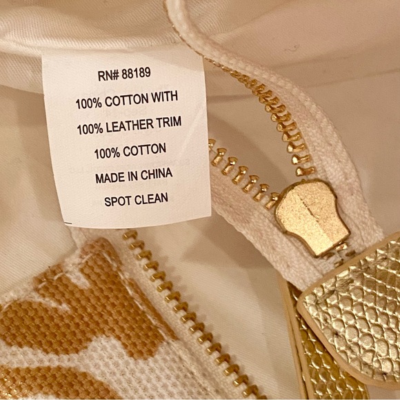 RARE NWOT Lilly Pulitzer Resort Tote Natural Treasure - Picture 14 of 14